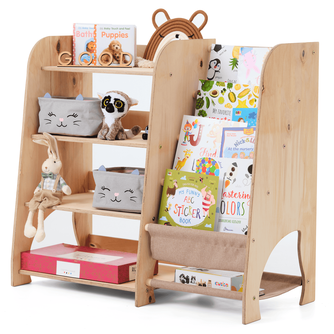 2in1 Montessori - Regal für Bücher und Spielzeug - Goodevas Deutschland