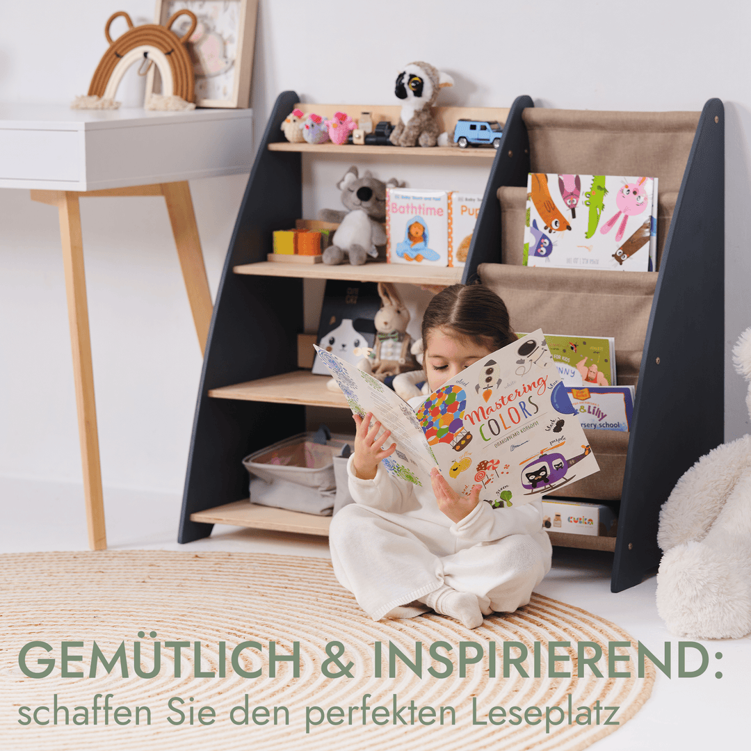 2in1 Montessori - Regal für Kleinkinder – Bücher & Spielzeug - Goodevas Deutschland