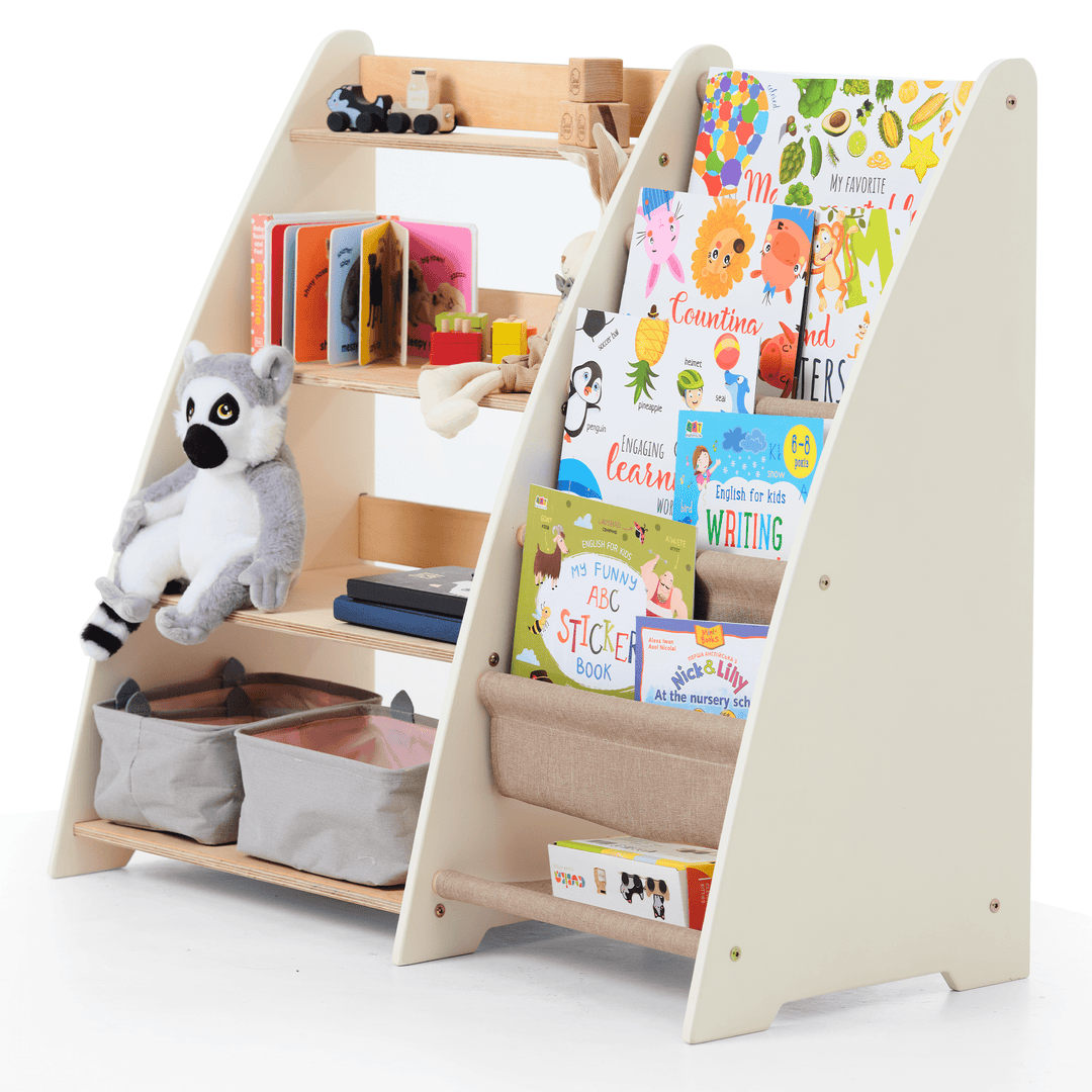 2in1 Montessori - Regal für Kleinkinder – Bücher & Spielzeug - Goodevas Deutschland