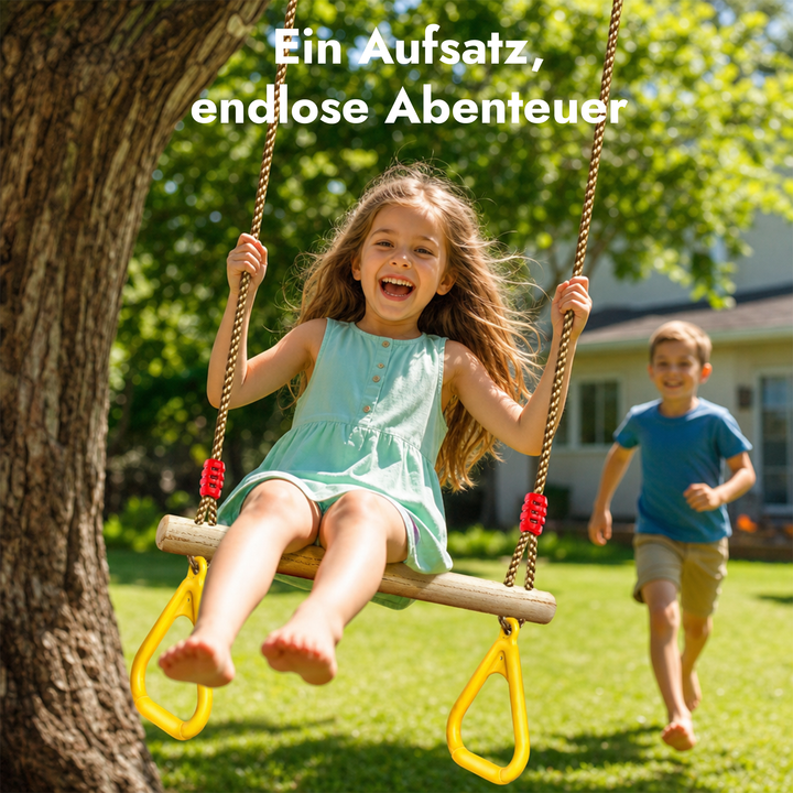 2in1 Schaukel-Set: Trapez + Turnringe - Goodevas DE