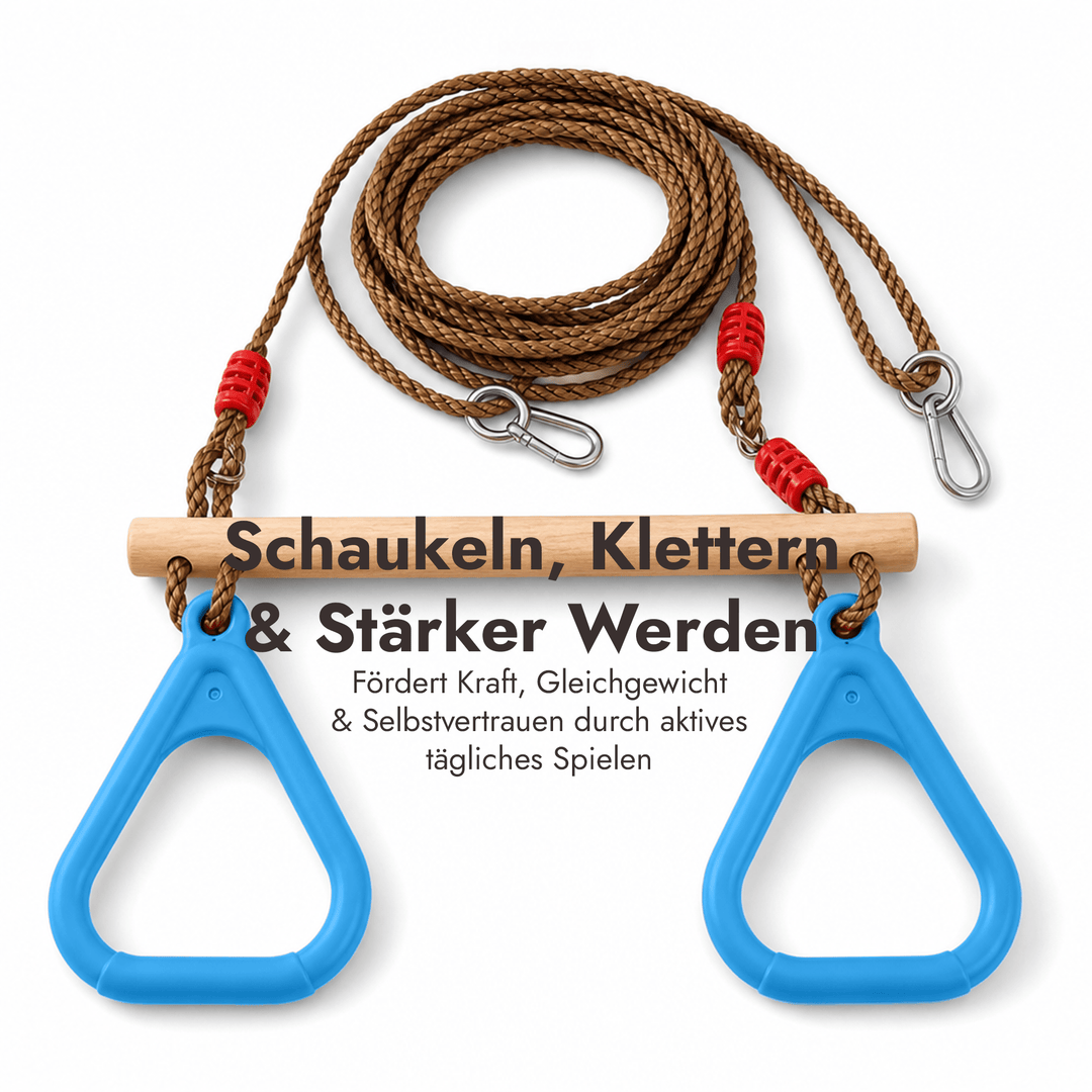 2in1 Schaukel-Set: Trapez + Turnringe - Goodevas DE