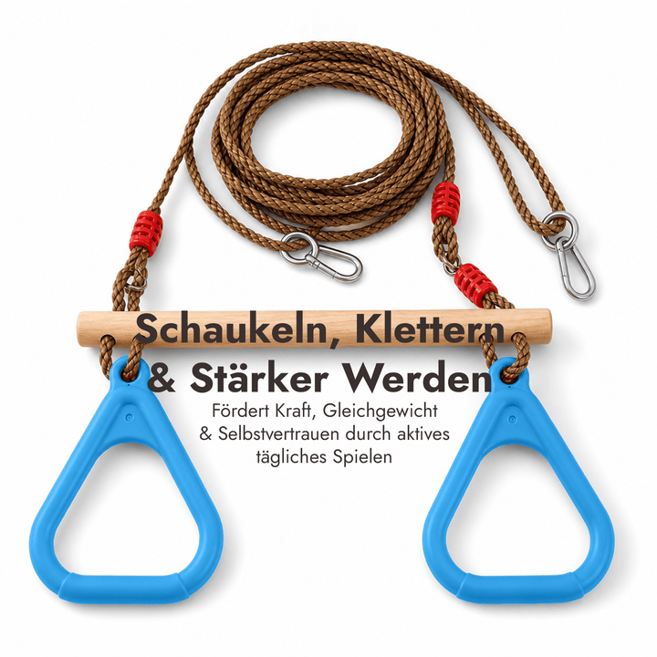 2in1 Schaukel-Set: Trapez + Turnringe - Goodevas DE