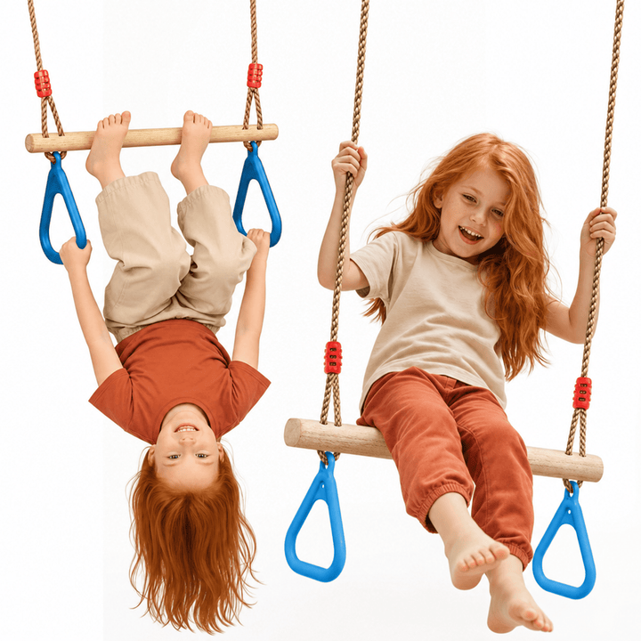 2in1 Schaukel-Set: Trapez + Turnringe - Goodevas DE