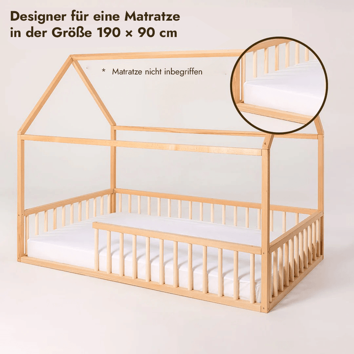 Hausbett Montessori für Kinder und Kleinkinder ab 1 Jahr - Goodevas Deutschland