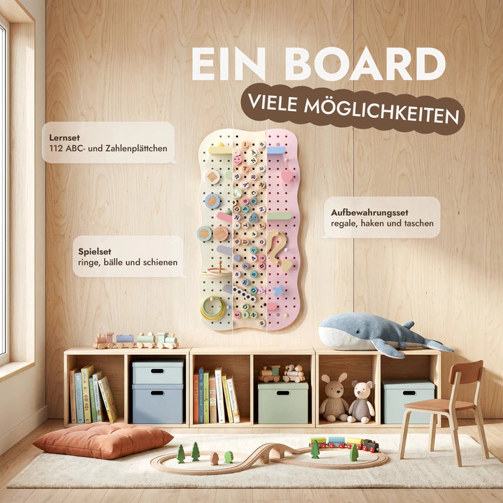 Holz-Pegboard fürs Kinderzimmer — GoodevasBoard - Goodevas DE