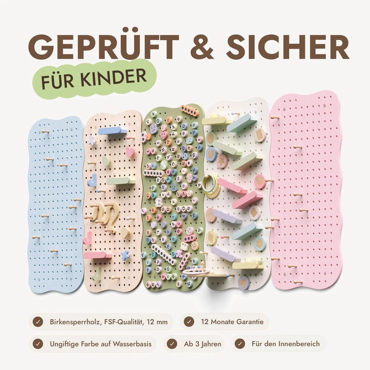 Holz-Pegboard fürs Kinderzimmer — GoodevasBoard - Goodevas DE