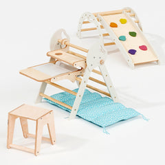 Montessori 4in1 Kletterdreieck für Babys: Pikler - Dreieck, Kletterbogen, Rutschbrett und Kissen für Kleinkinder (1–3 Jahre) - Goodevas Deutschland