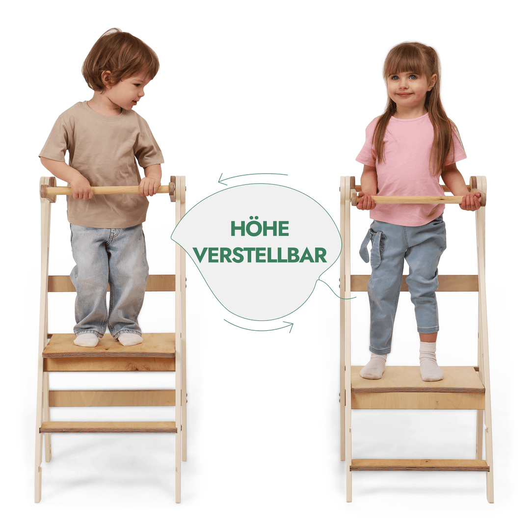 Montessori Lernturm - Höhenverstellbarer Kinderstuhl - Goodevas DE