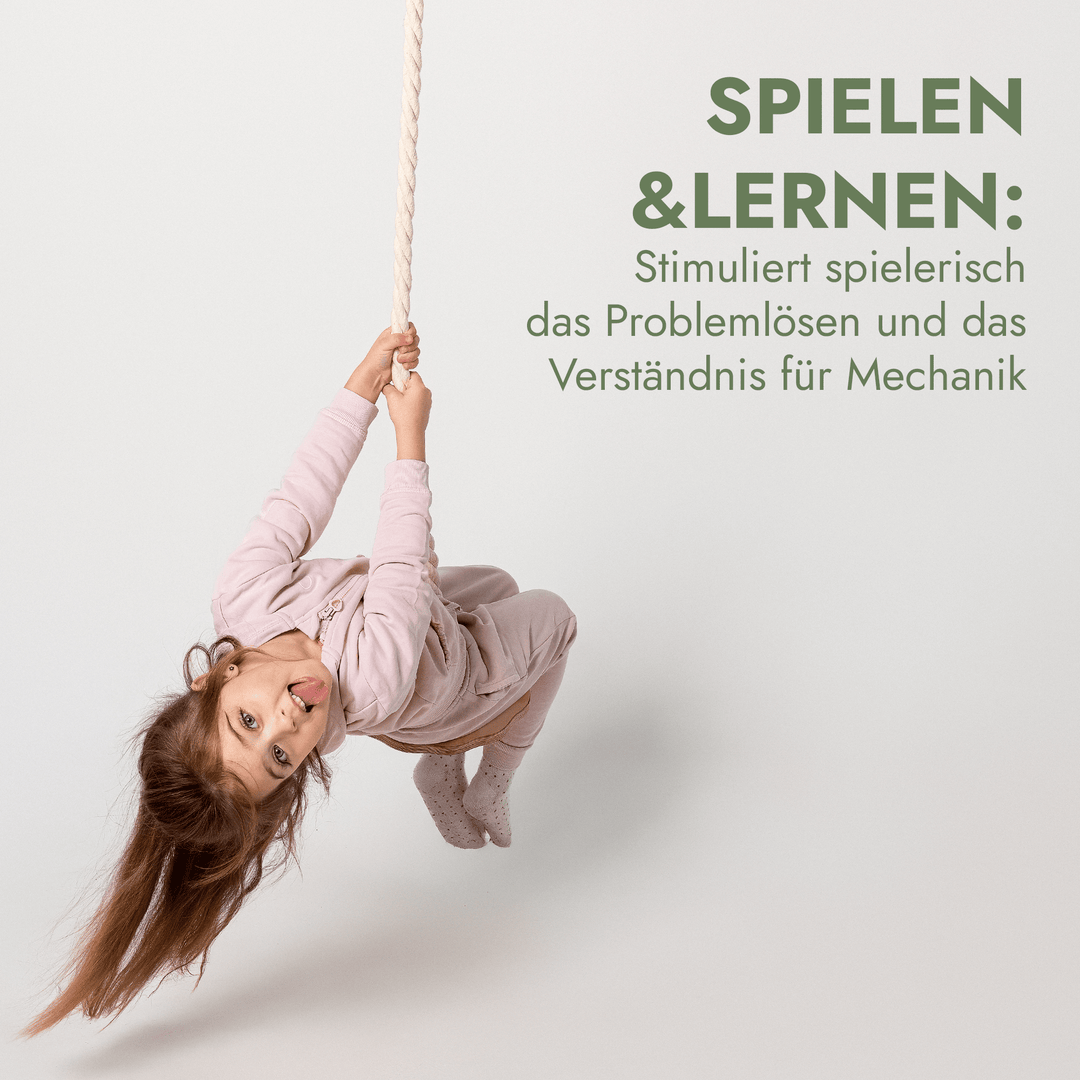 Set aus drei Schaukeln: Scheibe + Ringe + Strickleiter - Goodevas Deutschland