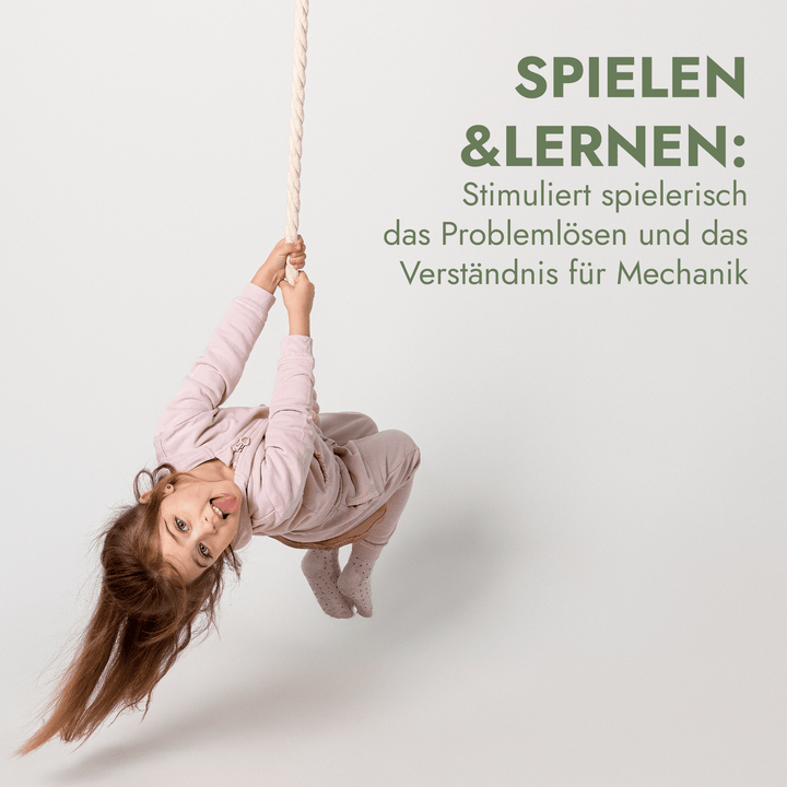 Set aus drei Schaukeln: Scheibe + Ringe + Strickleiter - Goodevas Deutschland