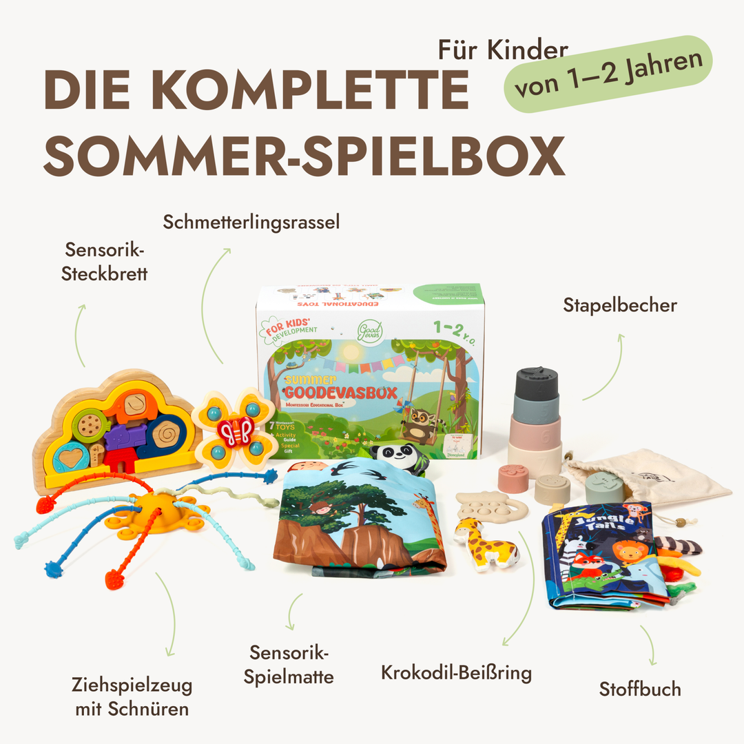 Sommer-Spielset für Kleinkinder (1–2 Jahre) — GoodevasBox - Goodevas DE
