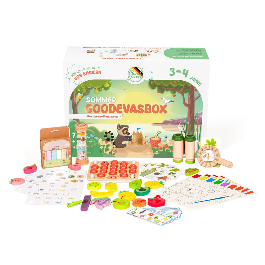 Sommer-Spielset für Kleinkinder (3–4 Jahre) — GoodevasBox - Goodevas DE