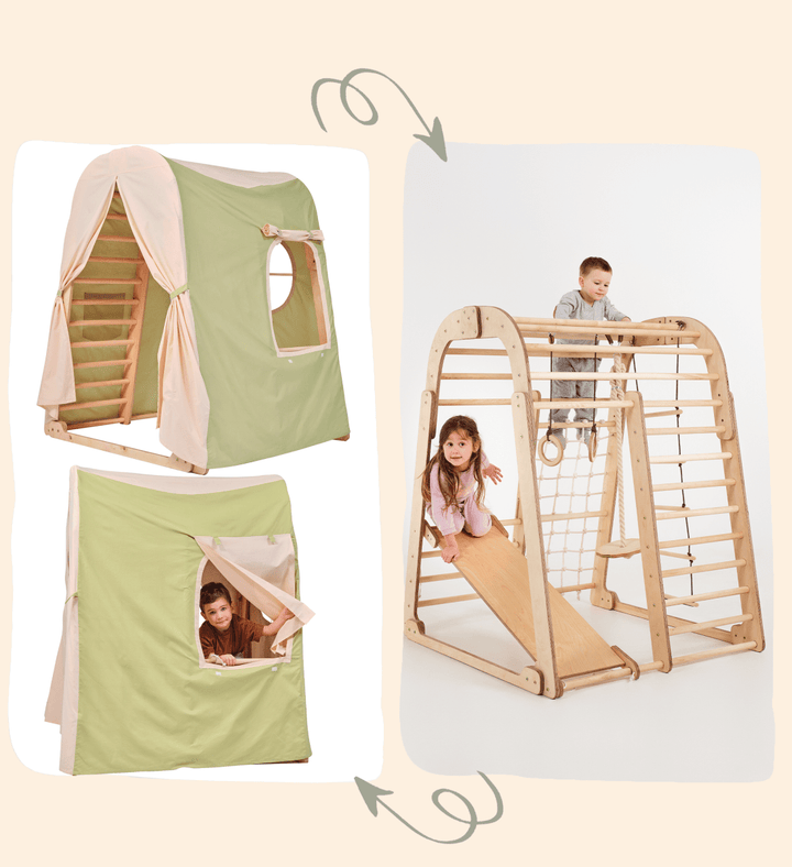Spielzelt - Abdeckung für Indoor - Holzspielplatz - Goodevas Deutschland