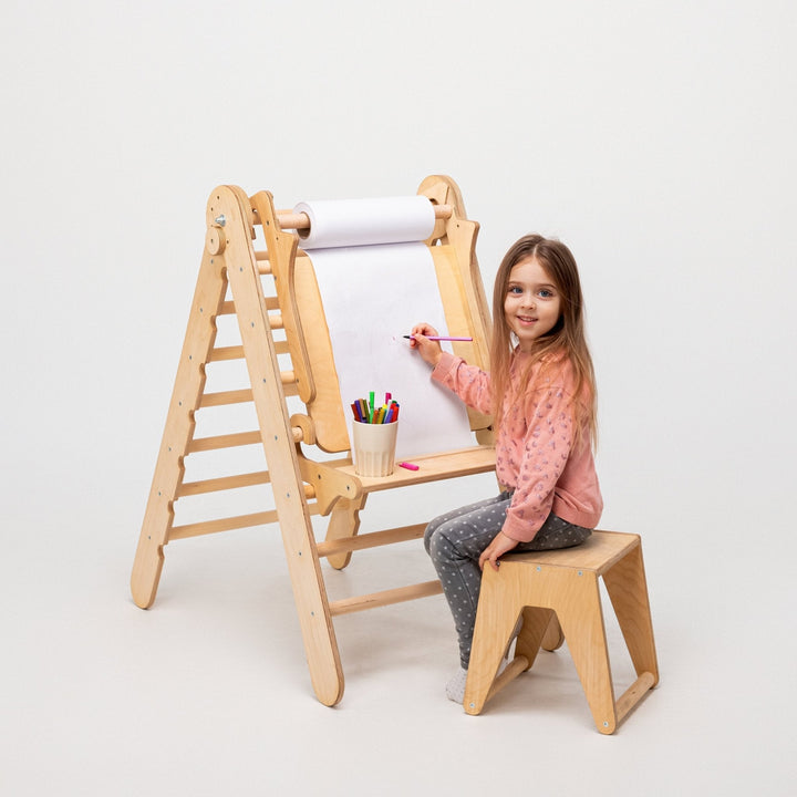 Staffelei mit Kinderstuhl – Perfekt für Indoor Klettergerüst - Goodevas DE